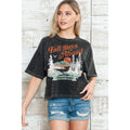 Fall Days Ahead - Mineral Wash Cropped Top
