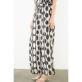 Oval Dot Smocked Waist Pants