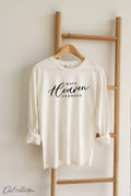 Make Heaven Crowded Mineral Washed Long Sleeve Graphic