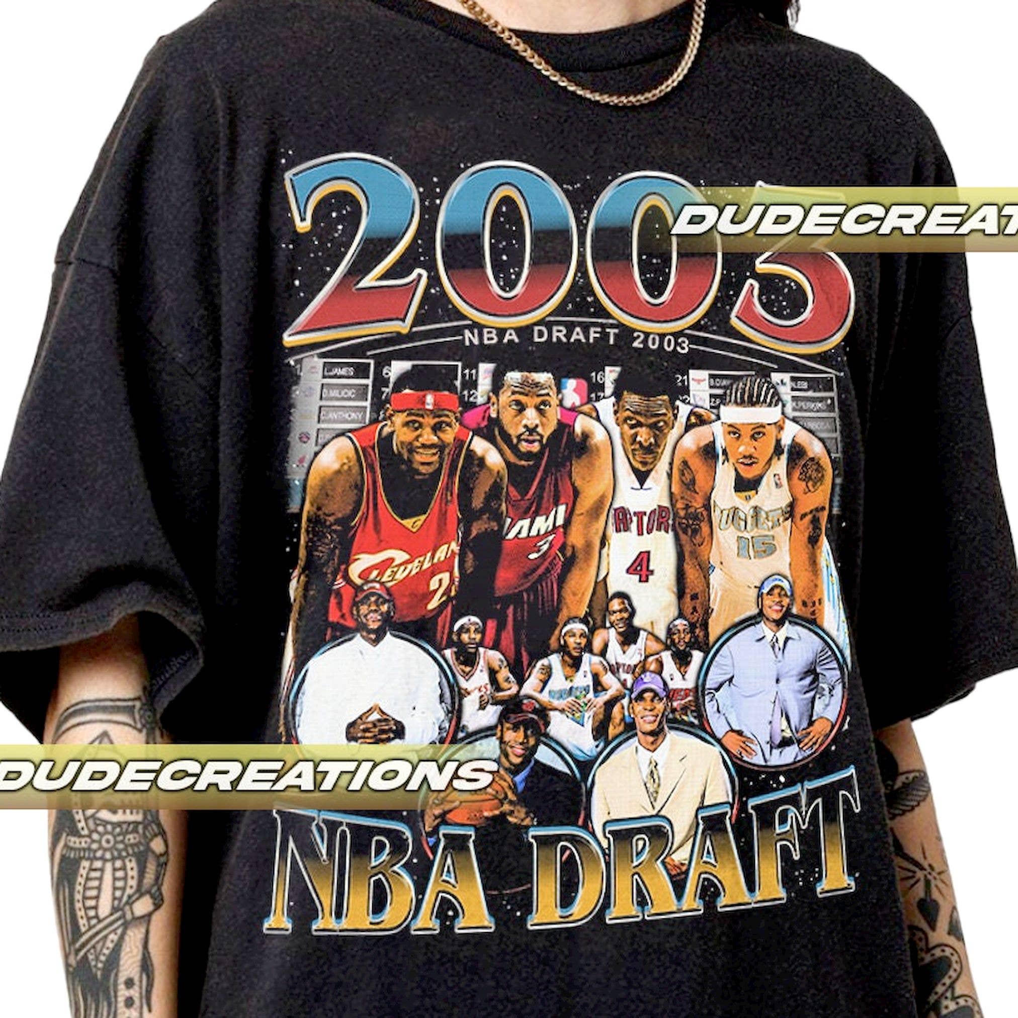 Limited 2003 Nba Draft Vintage T-Shirt, Unisex Gift Tee