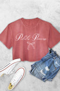 Pilates Princess Women's Vintage Graphic Crop Top