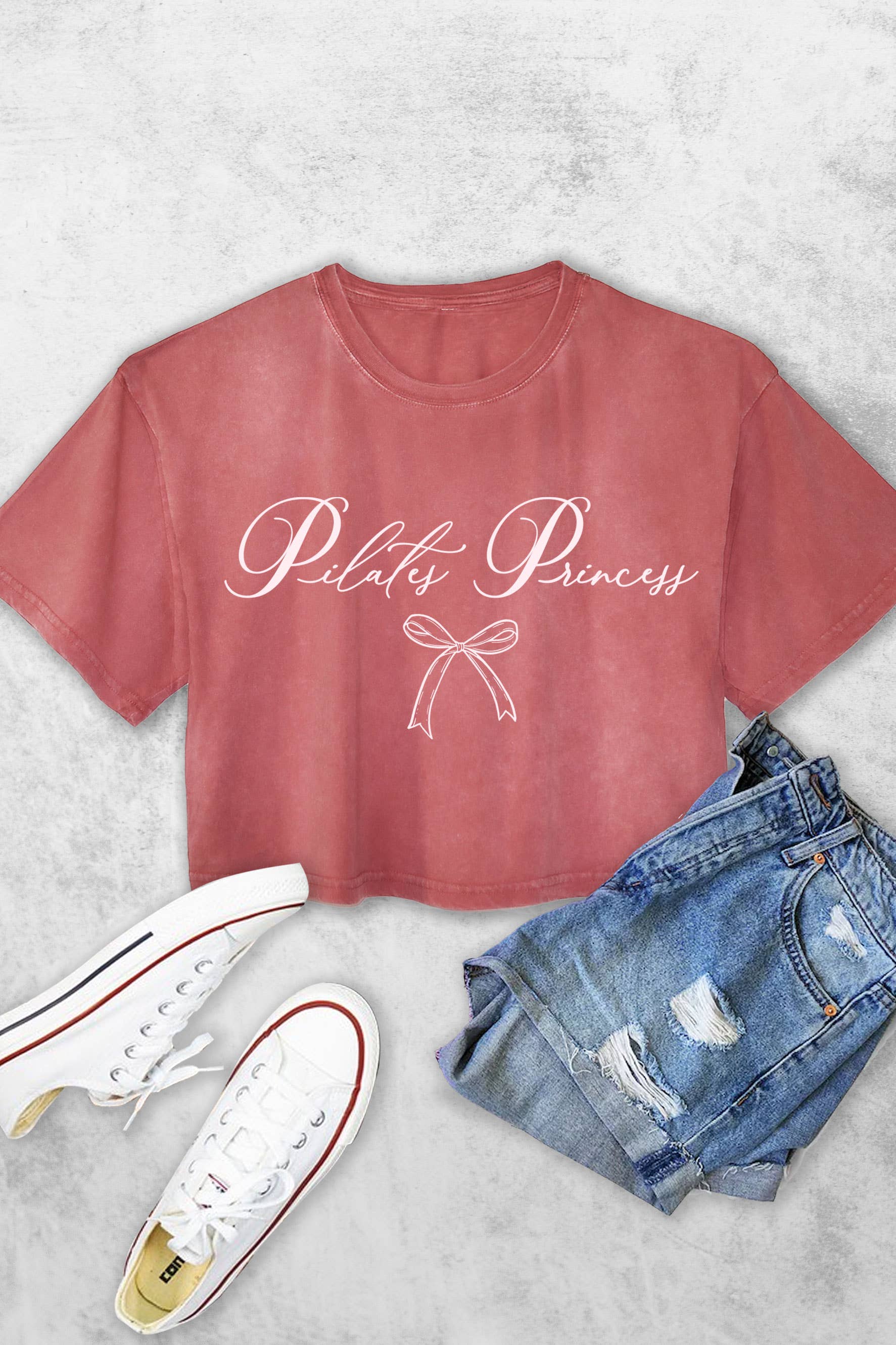 Pilates Princess Women's Vintage Graphic Crop Top