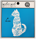 Decal/Sticker Where Your Cat Is 2123