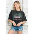 Happy Camper - Mineral Wash Cropped Top