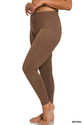 ._ 0915 Plus Microfiber Soft Waistband Full Length Leggings SI-27060