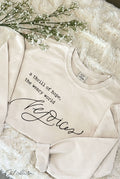 A Thrill of Hope Cropped Thermal  Thermal Vintage Pullover