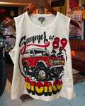 Bronco Summer of 89 Muscle Crop Top