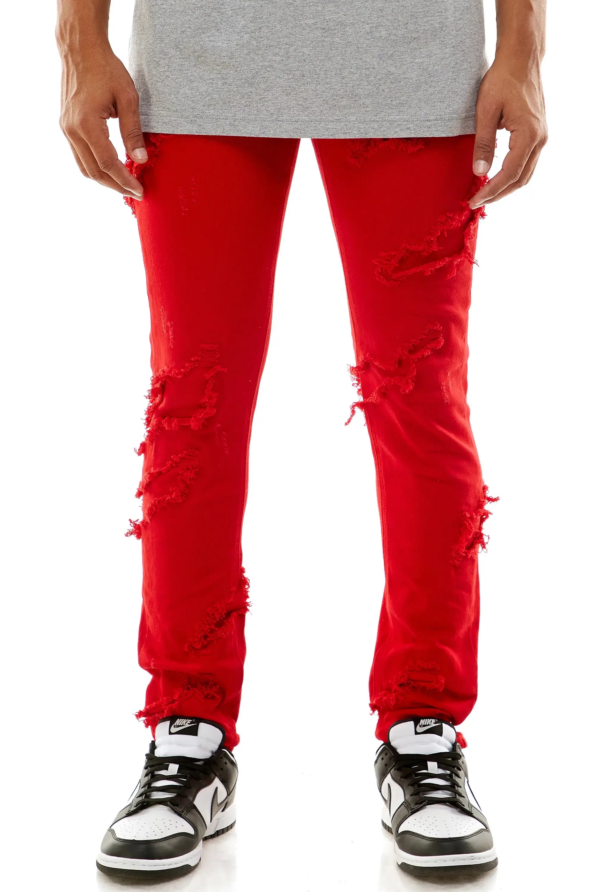 Patched Pants - Comfort and Style Blend