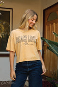 Beach Life Is the Best Life Cropped Mineral Graphic Top
