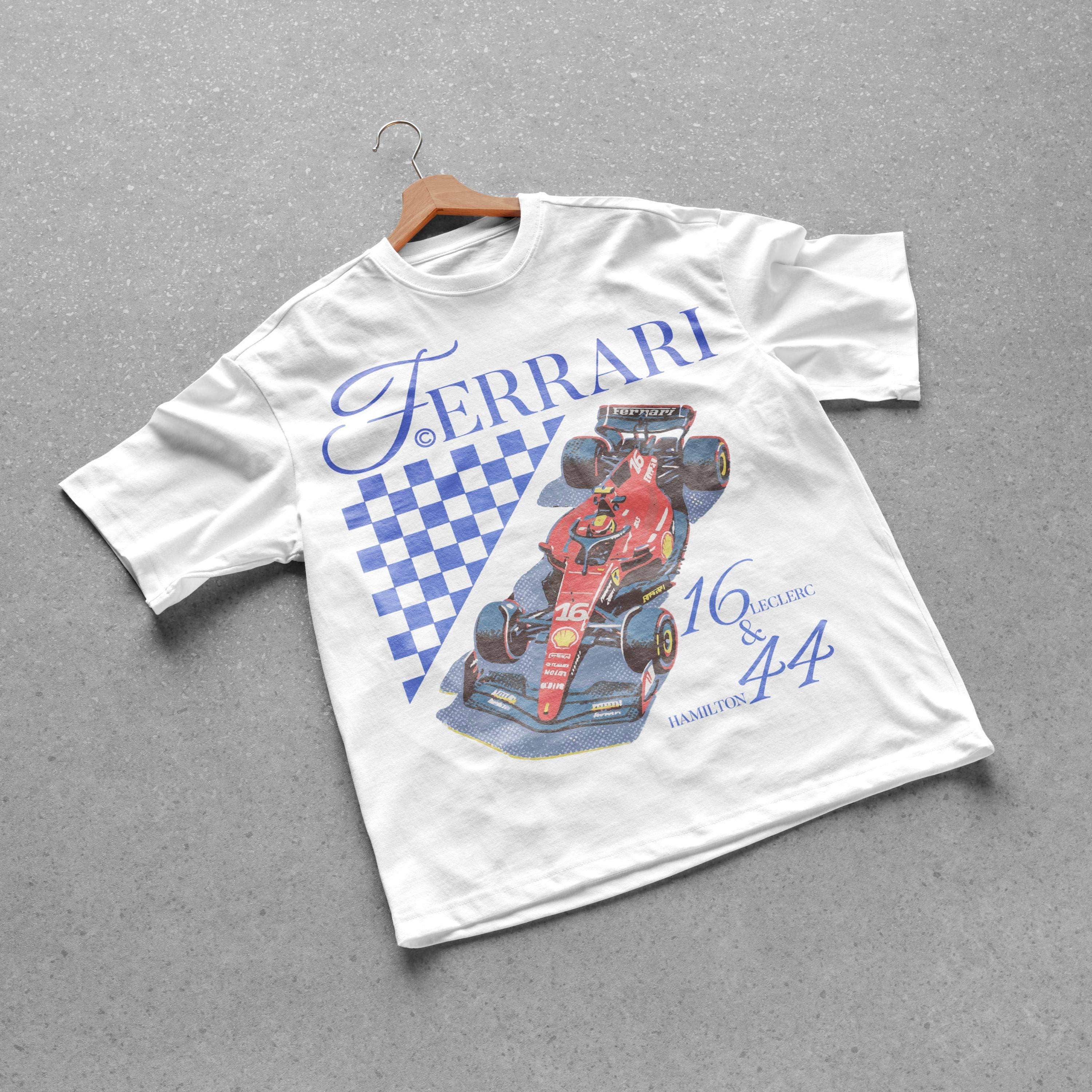 Vintage Fer.Rari F1 Leclerc Hamilton Fan T-Shirt