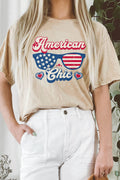 American Chic Mineral Graphic Long Crop Top