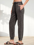 ....1028 Acid Wash Fleece Sweatpants with Pockets SI-27032