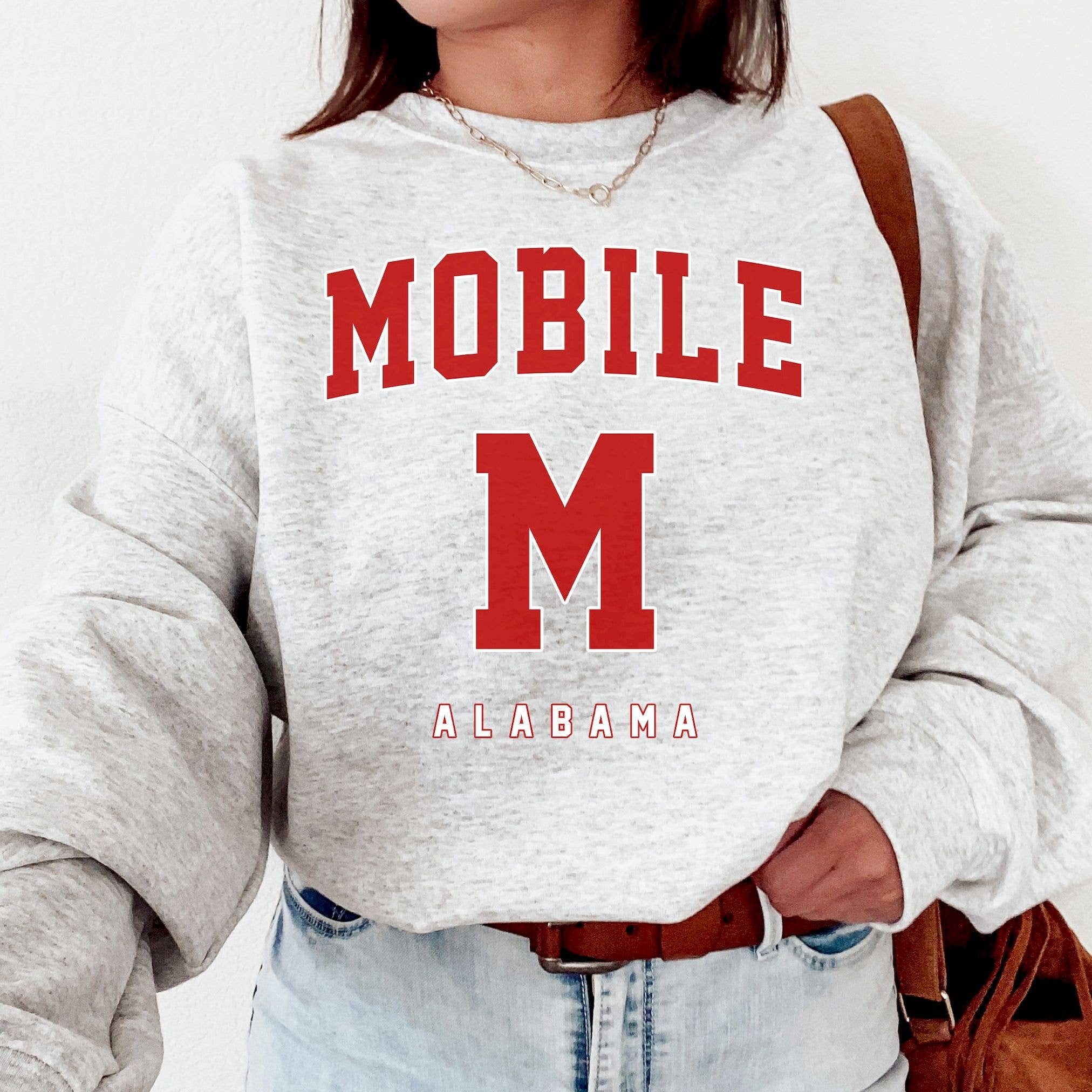 Vintage Mobile Alabama Crewneck Sweatshirt Sweatshirt