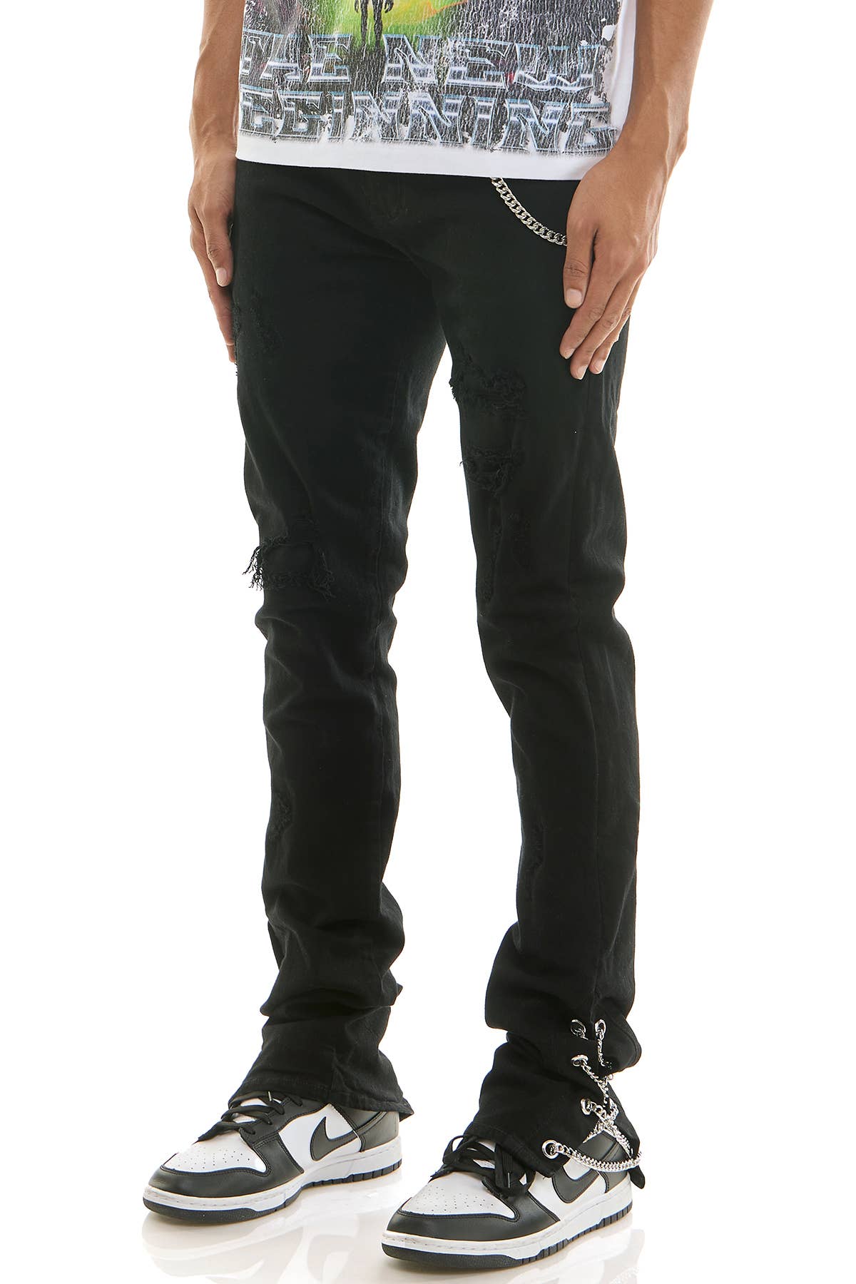 Stacked Side Chain Jeans