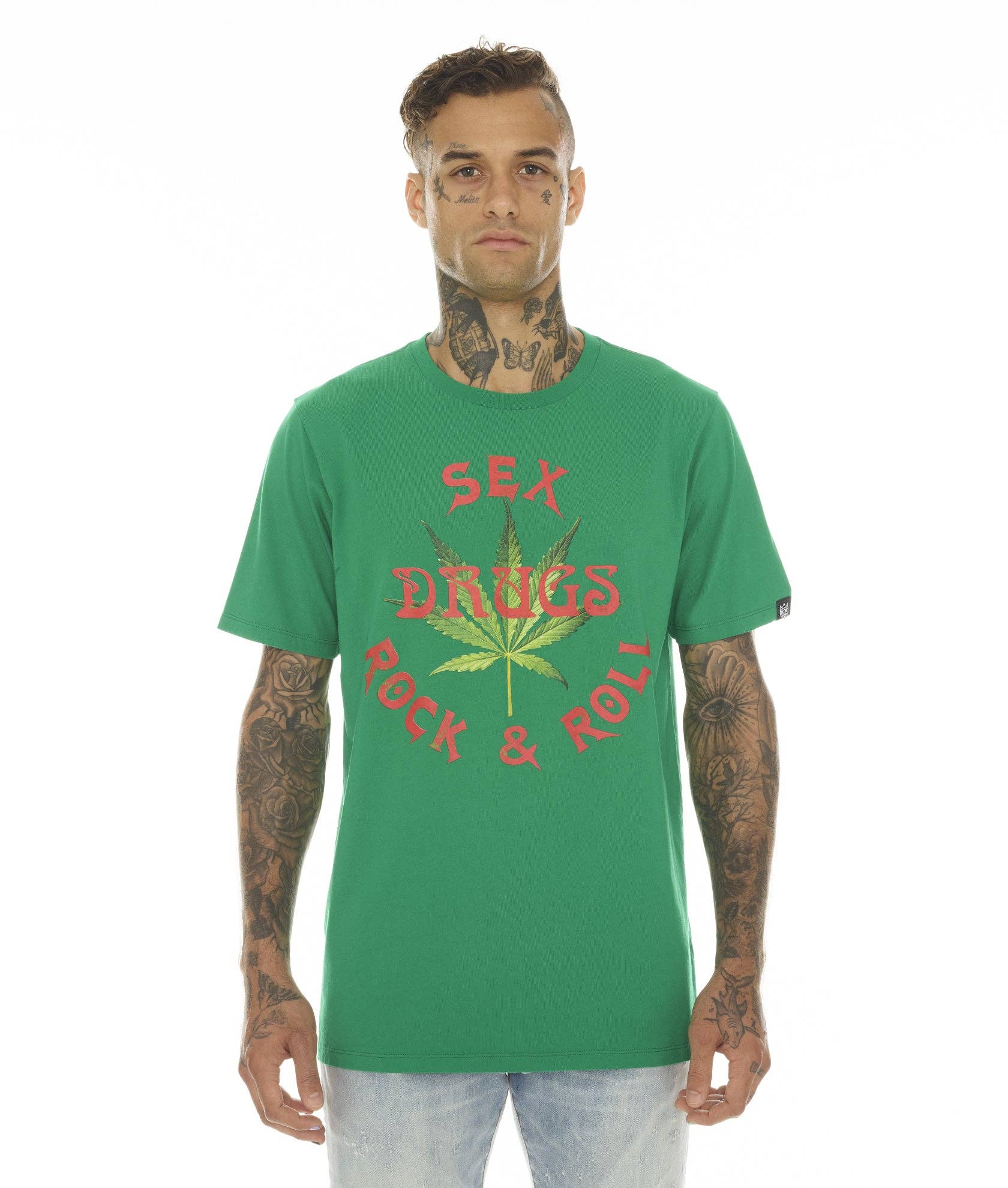 Short Sleeve Crew Neck Tee S&D & Rock N Roll