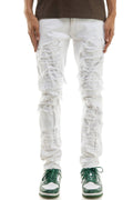 Under Patched Skinny Pants