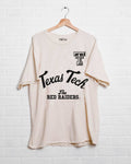 Texas Tech Red Raiders Quality Off White Thrifted Tee