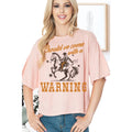 Should We Come with A Warning Cropped Top