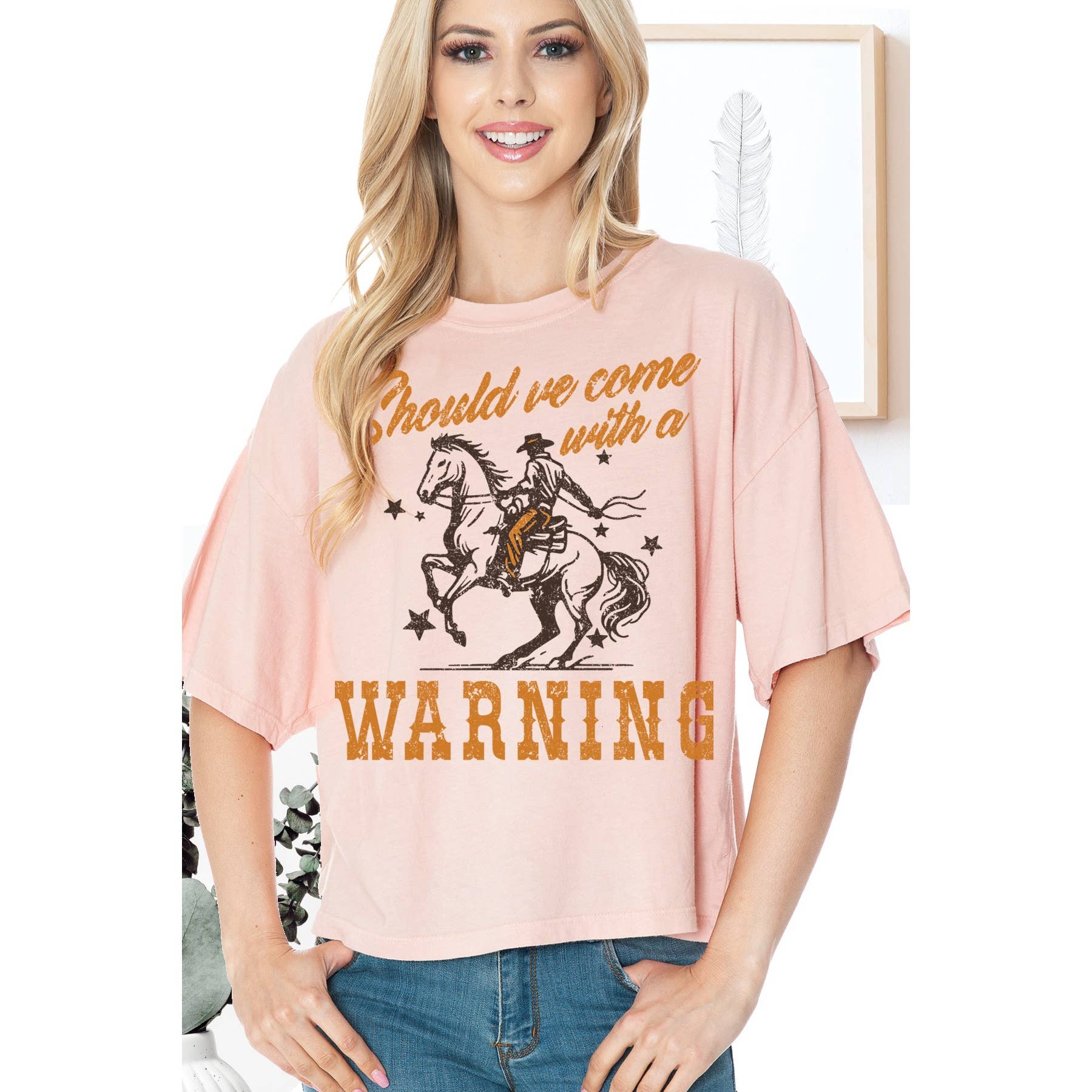 Should We Come with A Warning Cropped Top