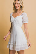 ..Tie Back Mini Dress