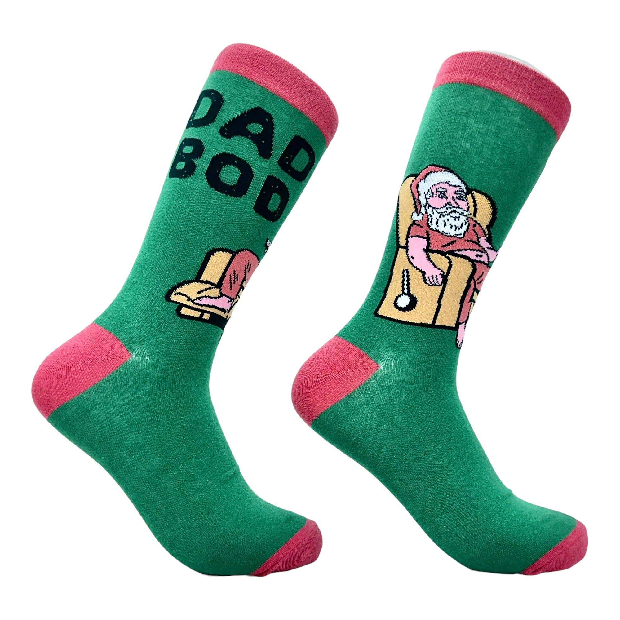 Men's Dad Bod Santa Socks