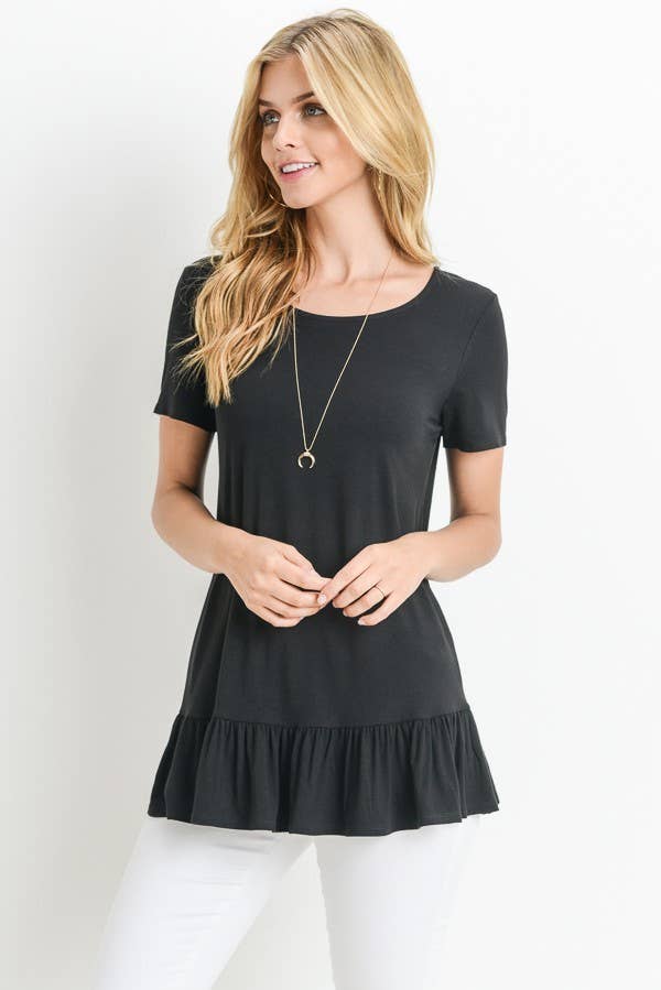 ..SI-10692 Short Sleeve Solid Top