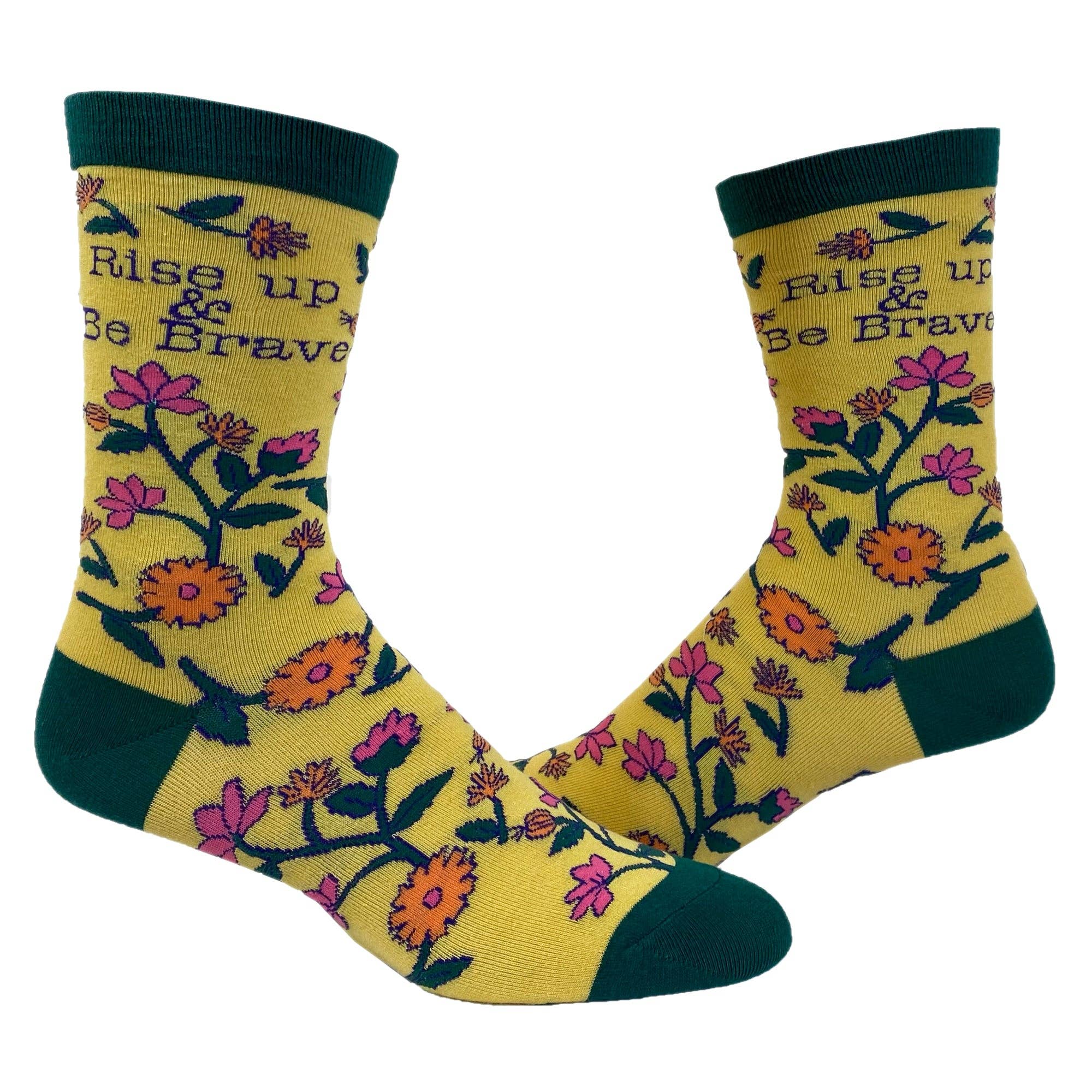 Womens Rise Up and Be Brave Socks
