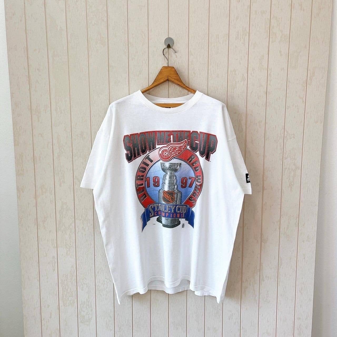 Vintage 1997 Detroit Red Wings Nhl Starter T-Shirt Xl