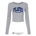 Custom Branded Logo Women's Micro Rib Long Sleeve Baby Tee