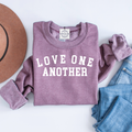 Love One Another Valentines Crewneck Sweatshirt