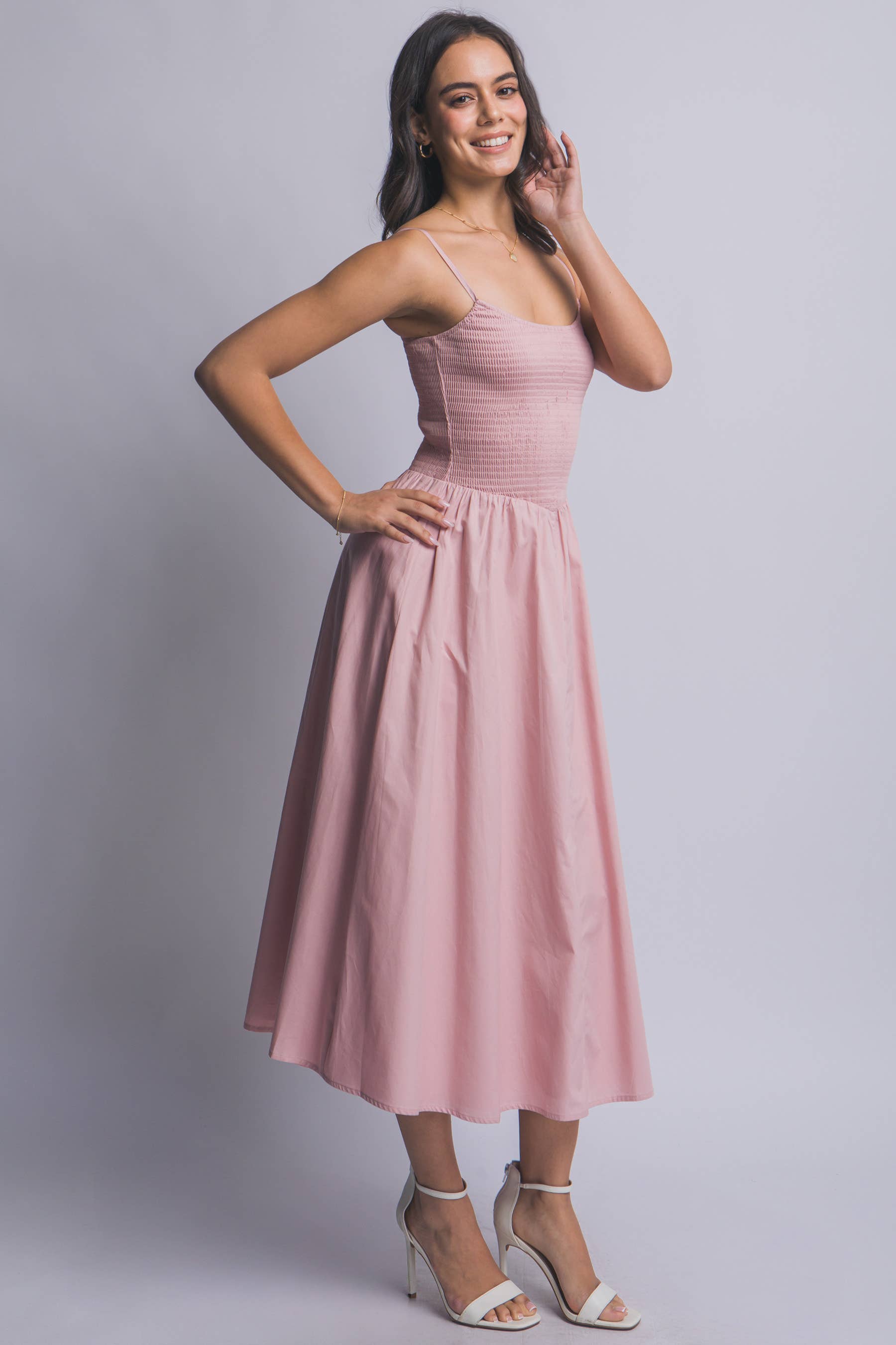 .0119 Smocked Maxi Dress SI-29193