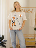 Osu Cowboys Retro Basketball Off White Thrifted Tee