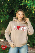 Love Foil  Hoodie Pullover Sweatshirt