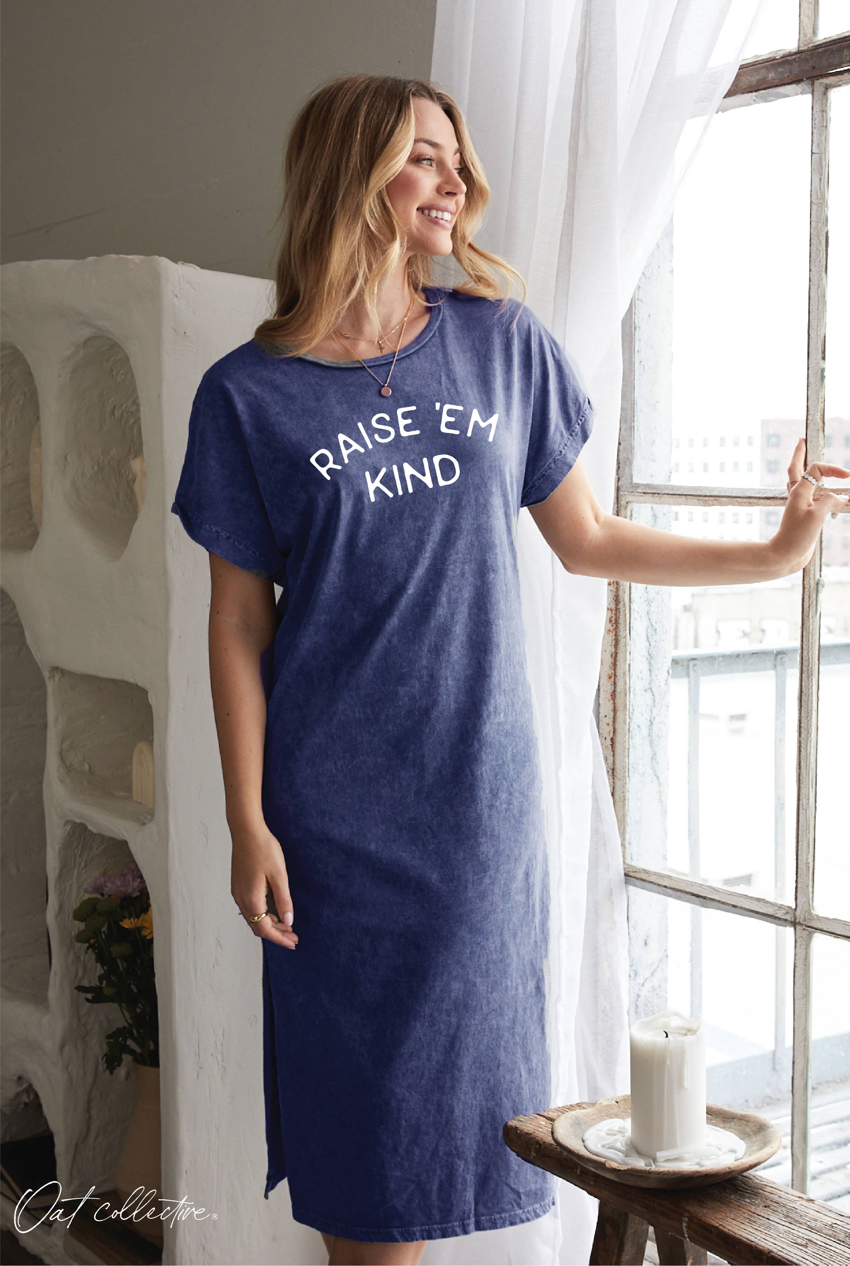 Raise 'em Kind Mineral Washed Graphic Dress