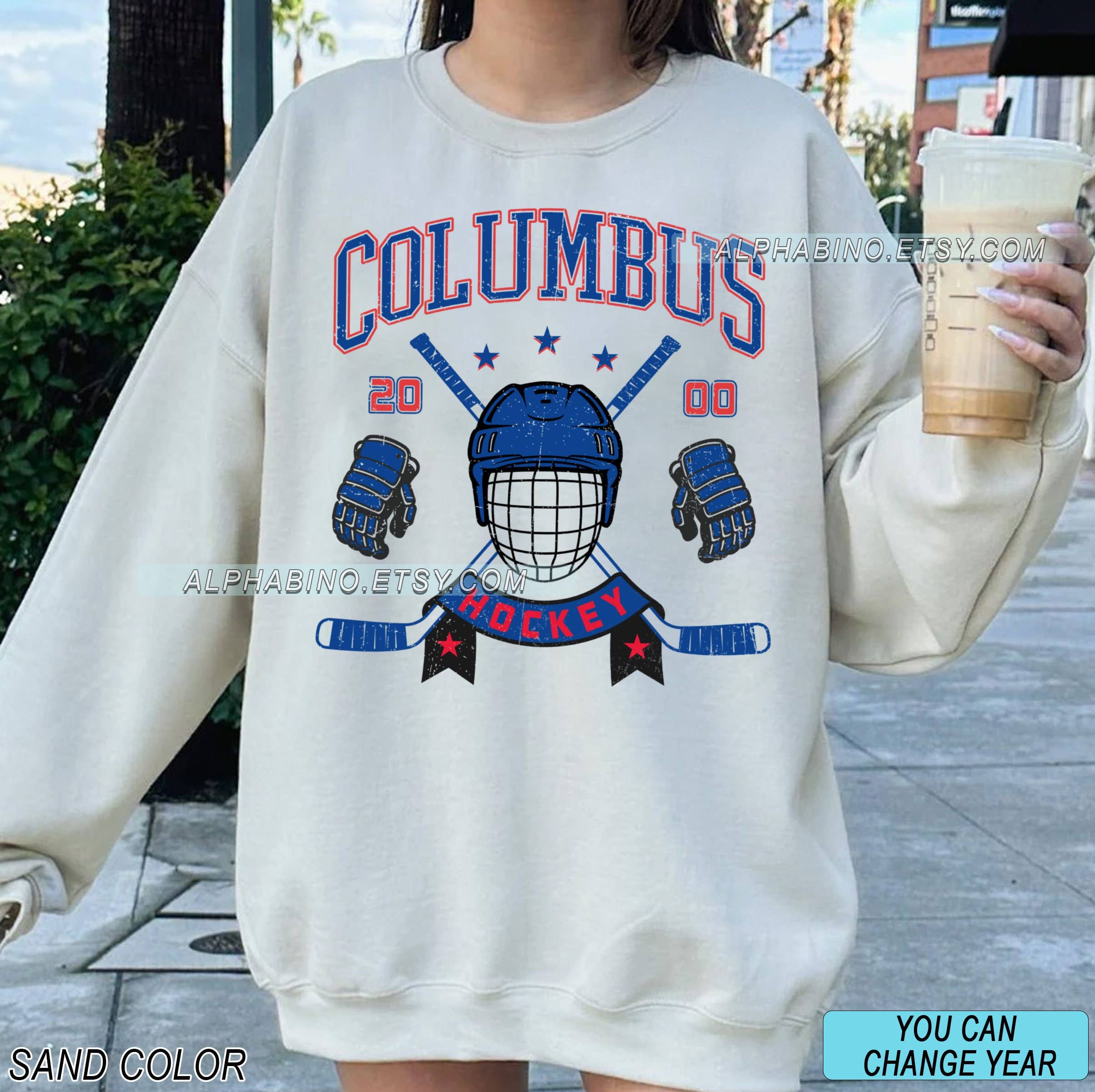 Columbus Blue Jackets Vintage Sweatshirt - Retro Hockey Fan