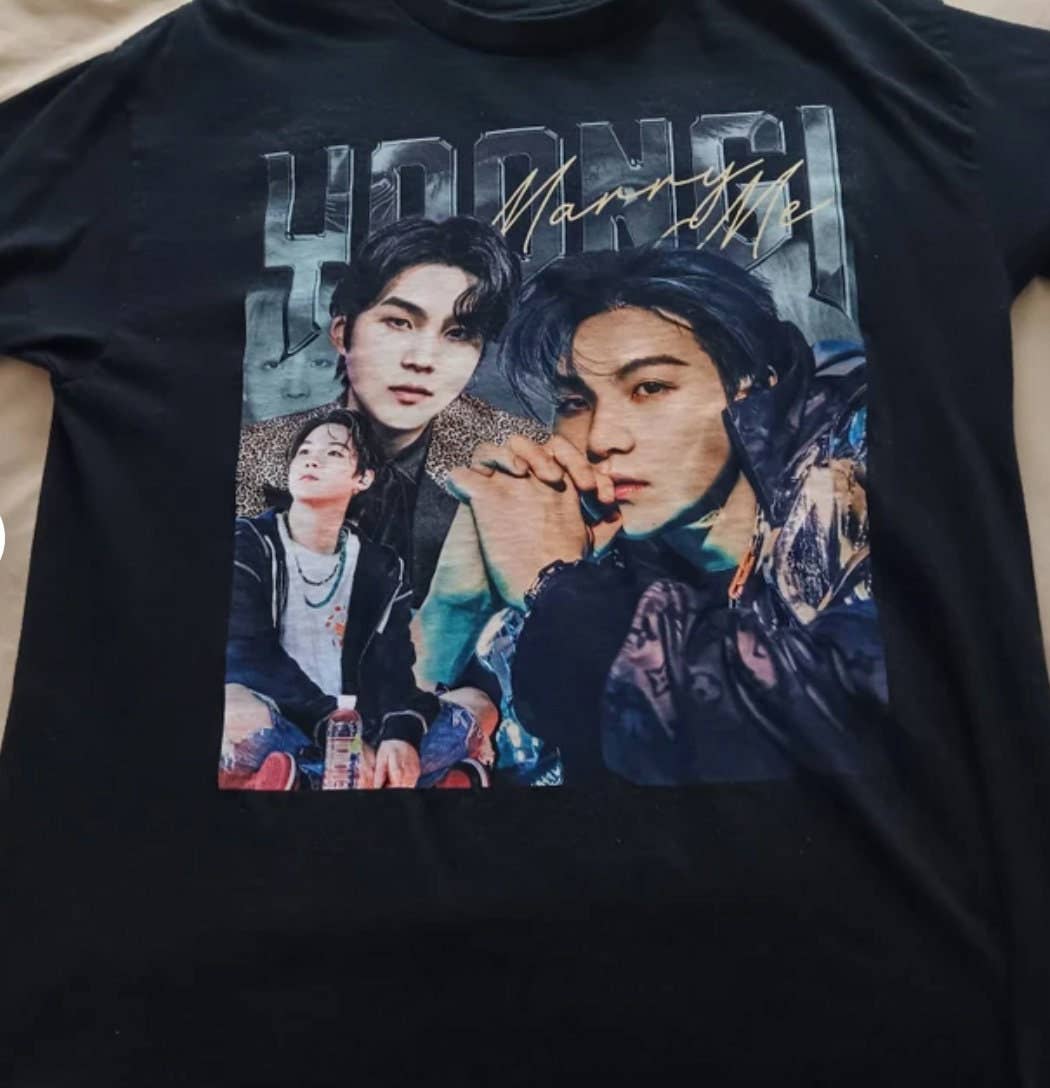 Yoongi Vintage Graphic Shirt - Marry Me - Suga Birthday Gift