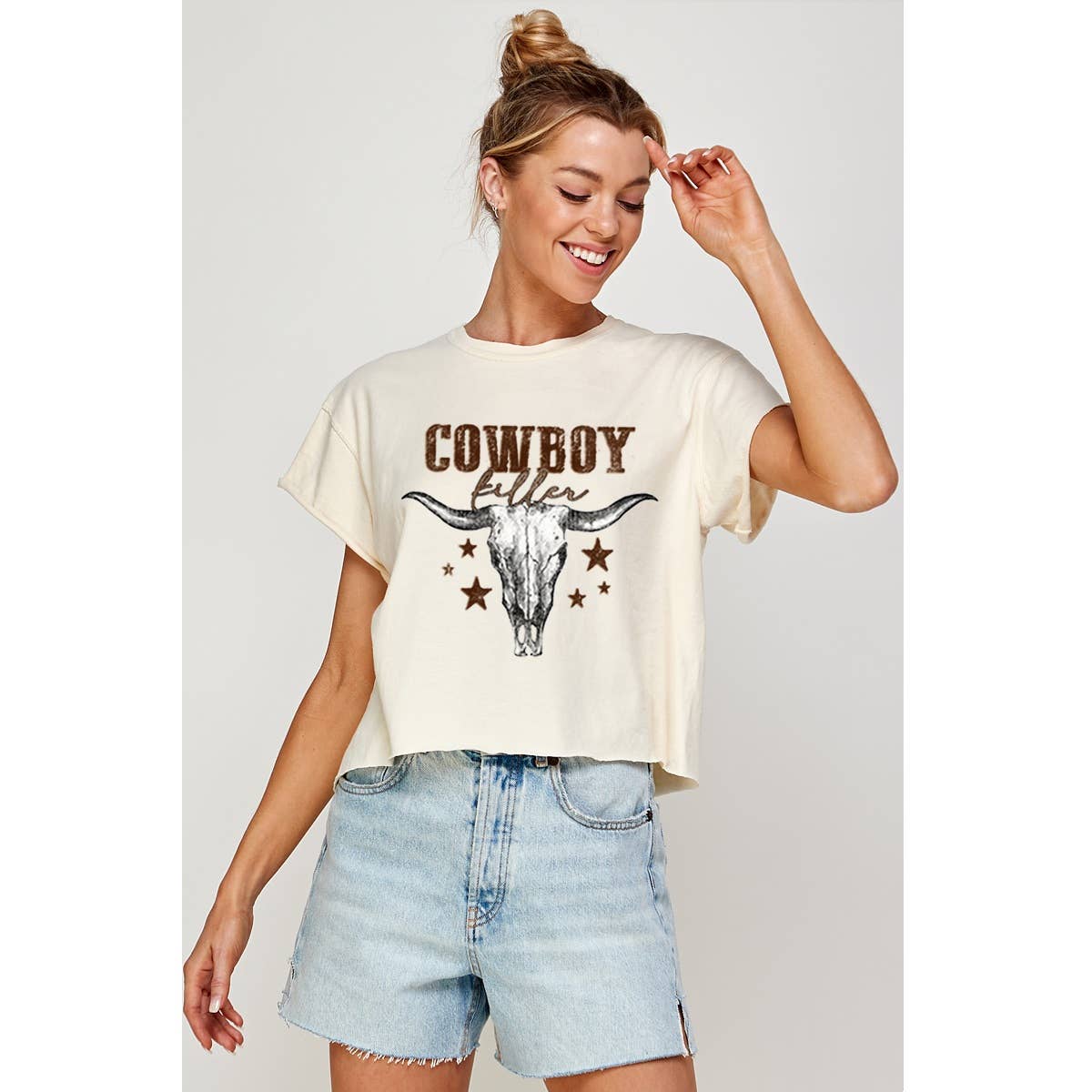 Cowboy Killer Graphic Crop Top