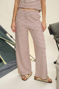 Stripe Wide Leg Knit Lounge Pants