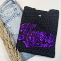 Custom School Spirit Wear Real Sequins Short Sleeve