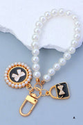 ..._ 0905 Elegant Pearl Phone Pendant Bag Charm Keychain SI-28753
