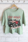 Off Road Freedom Graphic Long Crop Top
