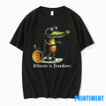 Bitcoin Is Freedom Crocodile Cartoon Tshirts Sweater