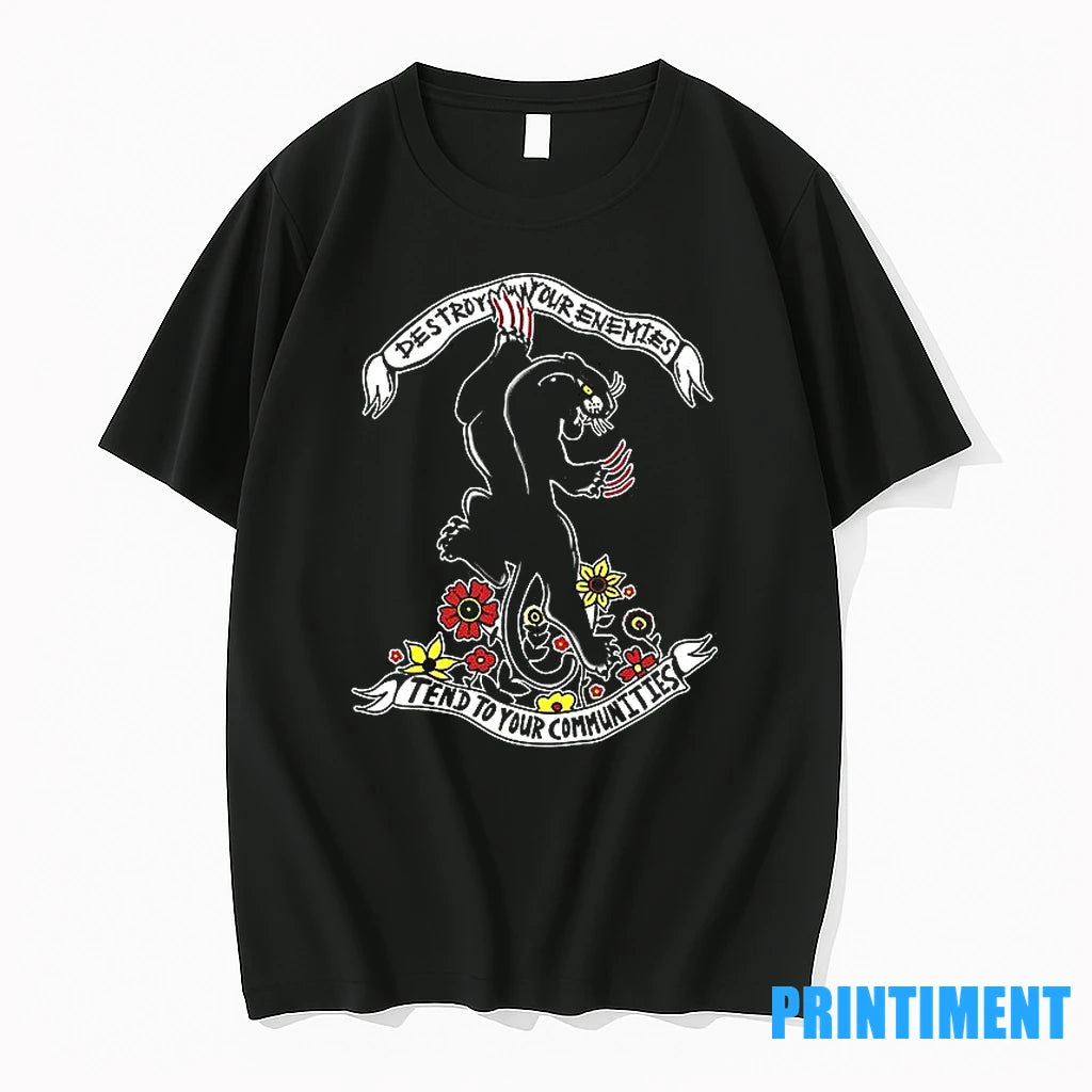 Black Panther Destroy Your Tend To Your Communities Tshirts Sweater