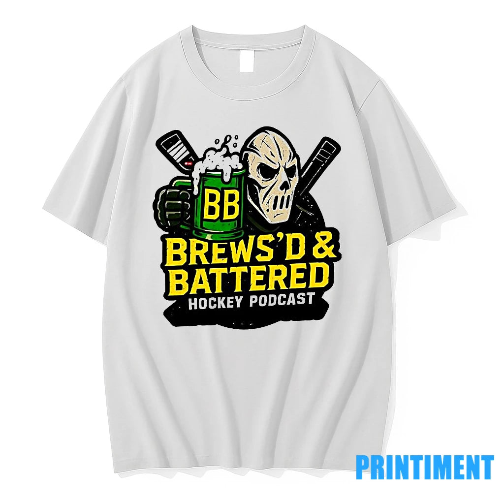 Brewsd Battered Hockey Podcast Logo Tshirts Sweater