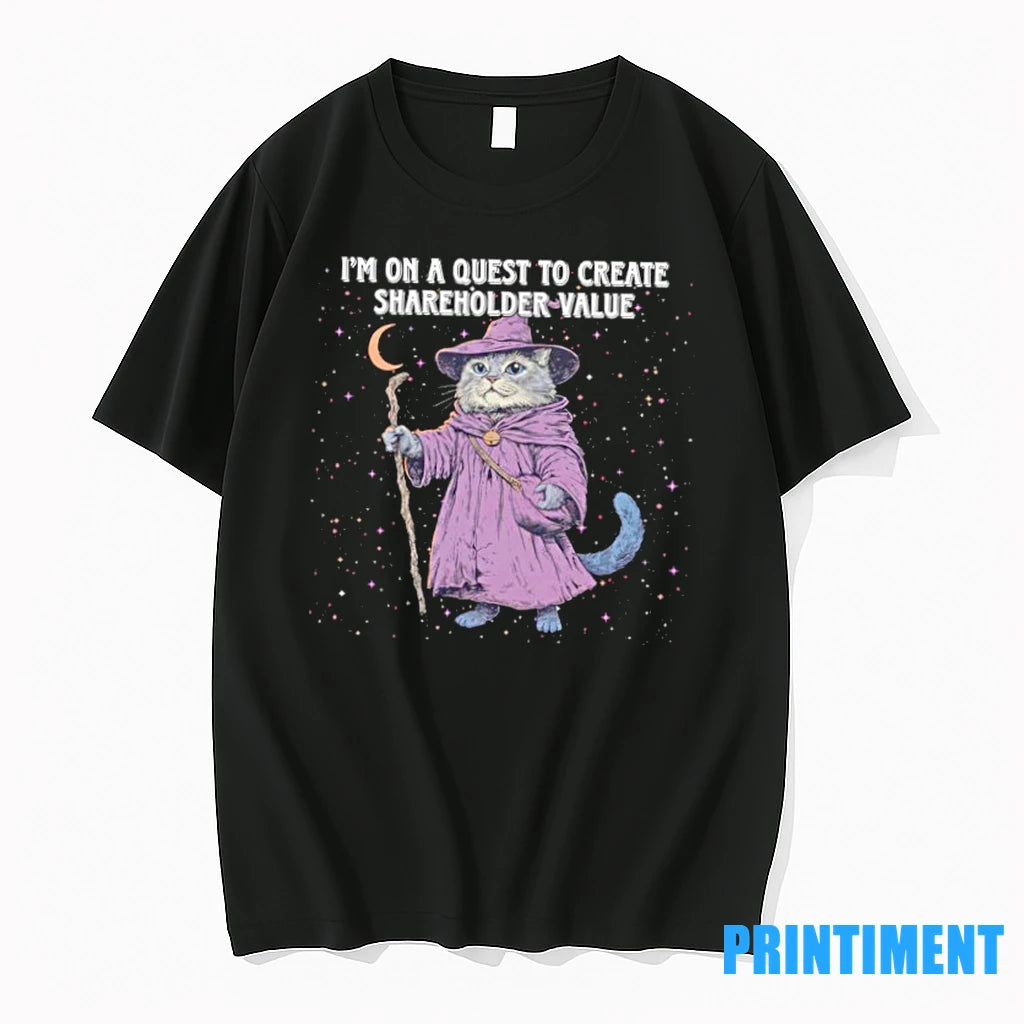 Cat Wizard Im On A Quest To Create Shareholder Value Tshirts Sweater