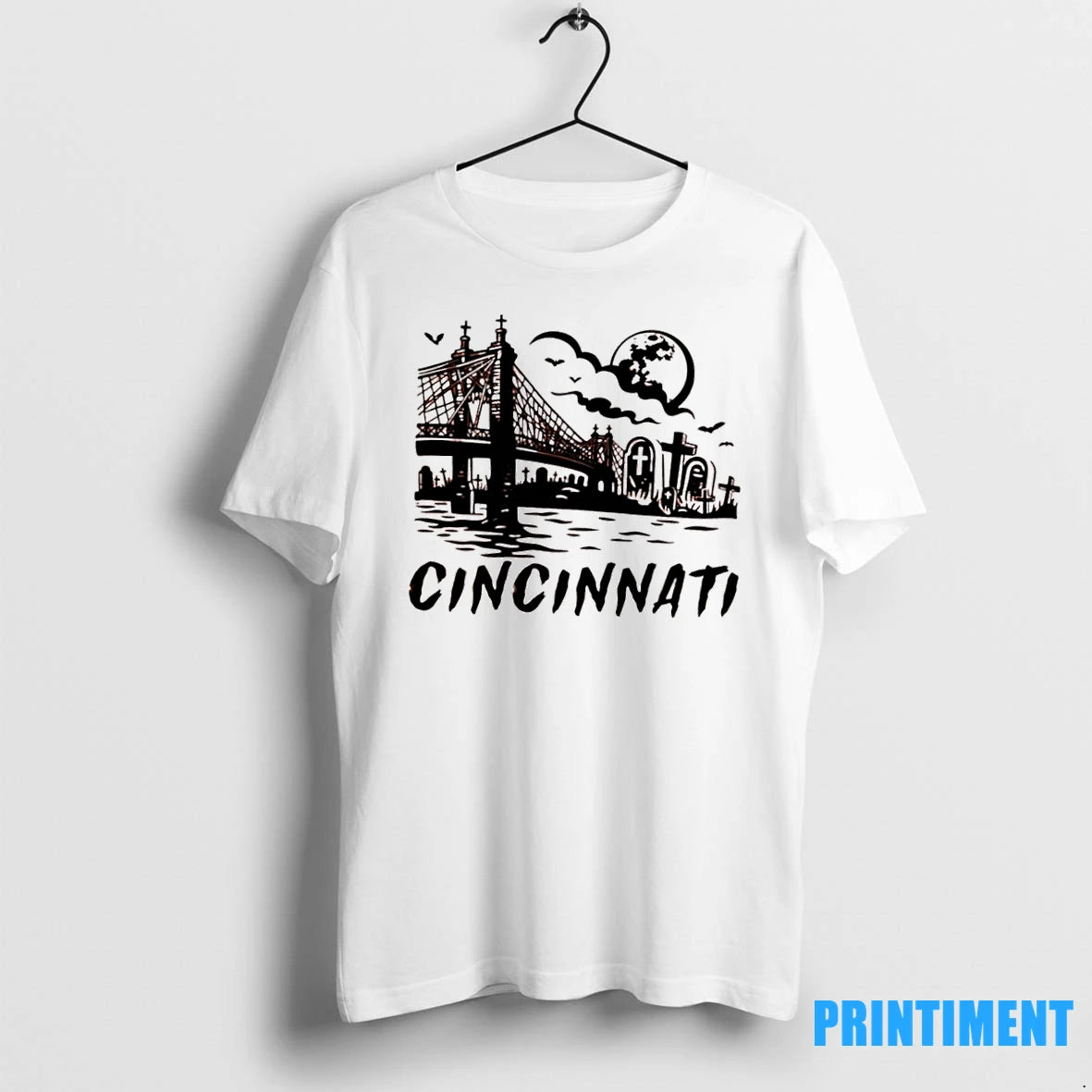 Cincinnati Downtown Spooky Halloween Tshirts Sweater
