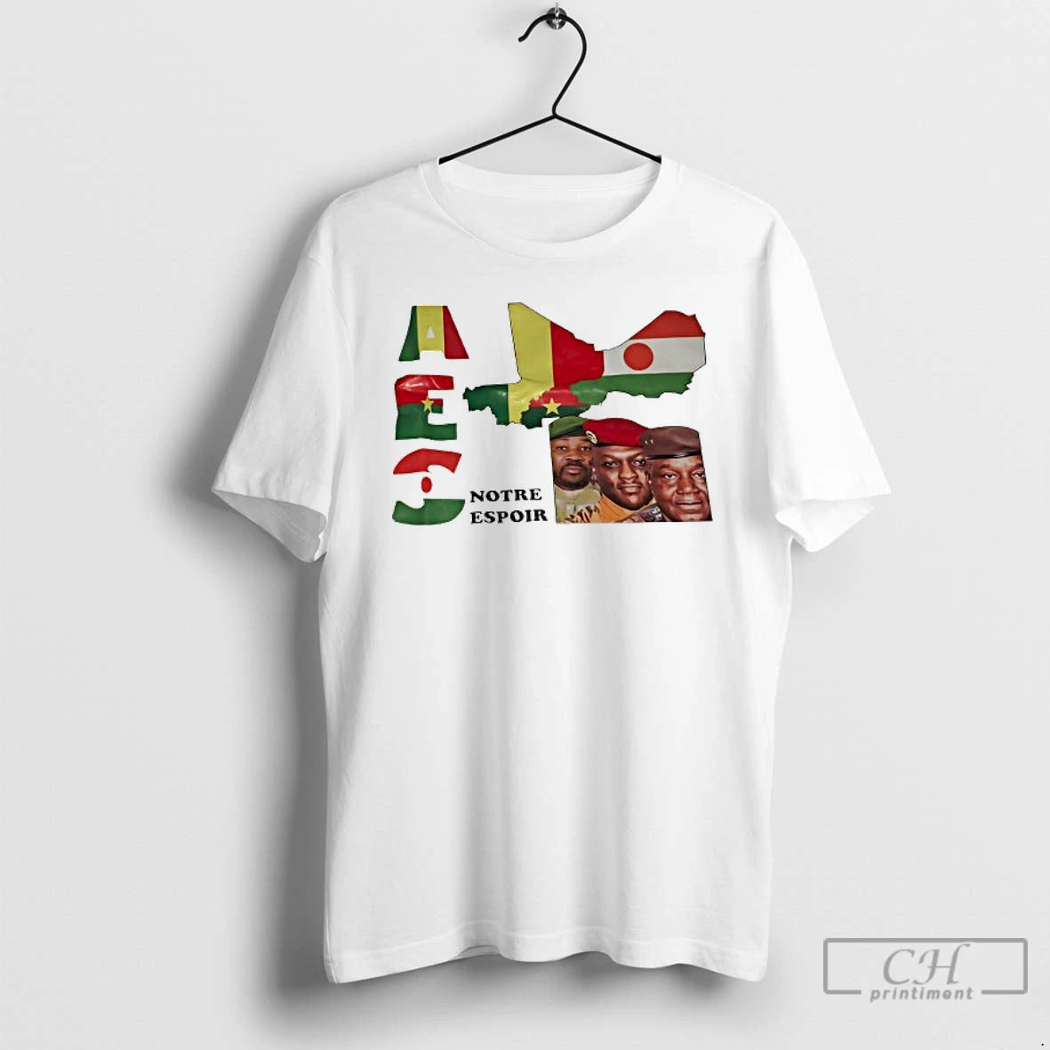 Classic Aes Notre Espoir Flags T Shirts