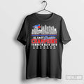 Classic Al East Division Champions 2025 Toronto Blue Jays Player Names Skyline T Shirts