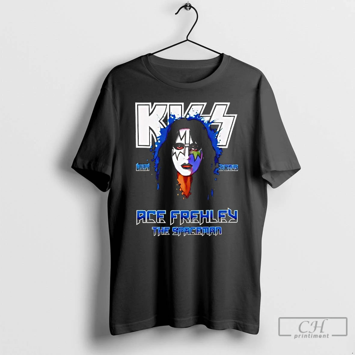 Classic Ace Frehley The Spaceman Rip 1951%e2%80%912025 T Shirts