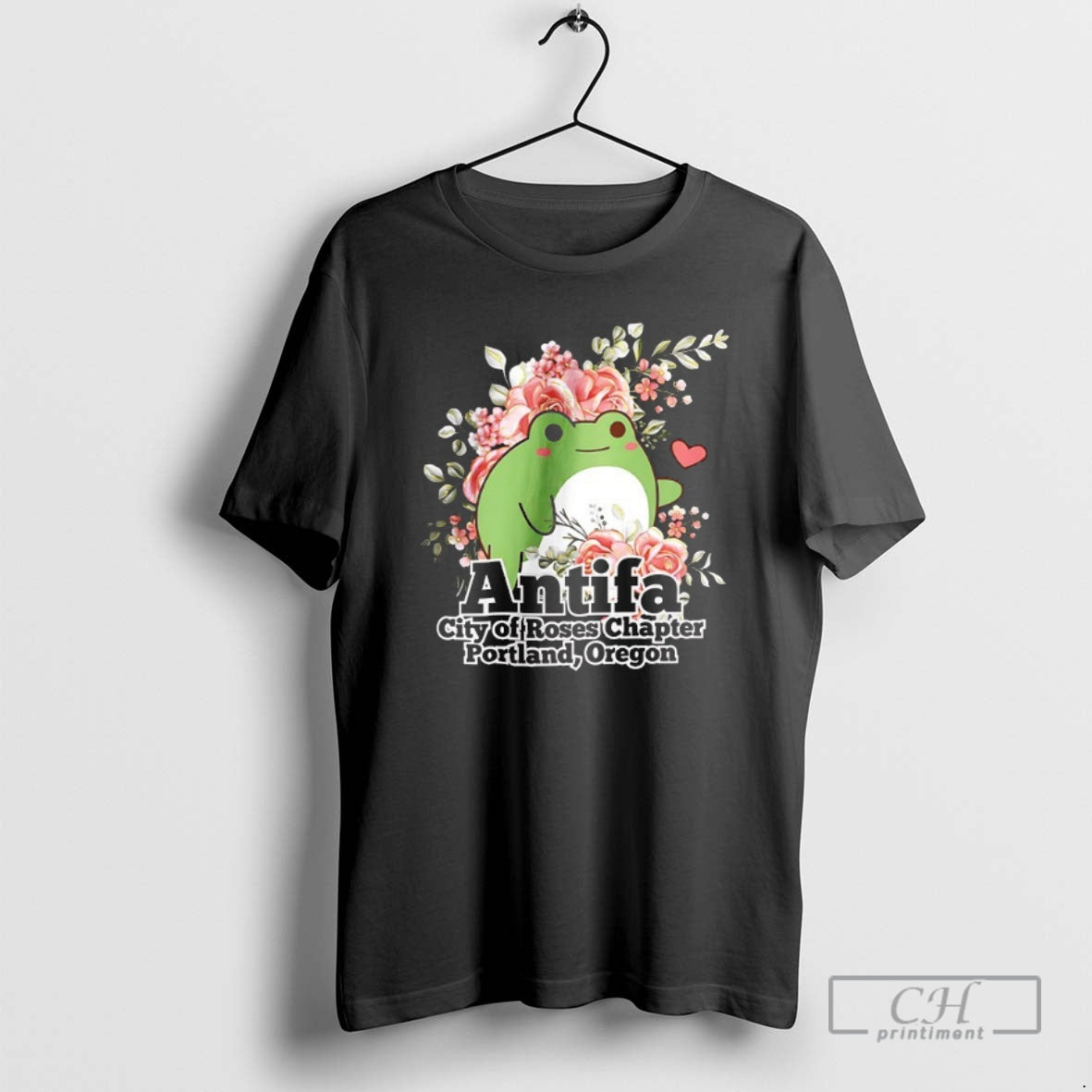 Classic Antifa City Of Roses Chapter Portland Frog Shirt Sweater